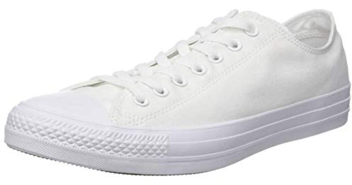 white leather converse mono
