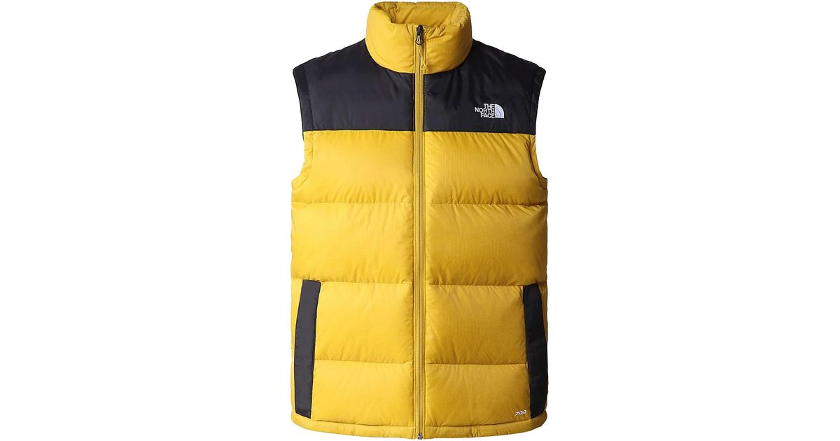 The North Face North Face Diablo Gilet in Yellow for Men Lyst UK