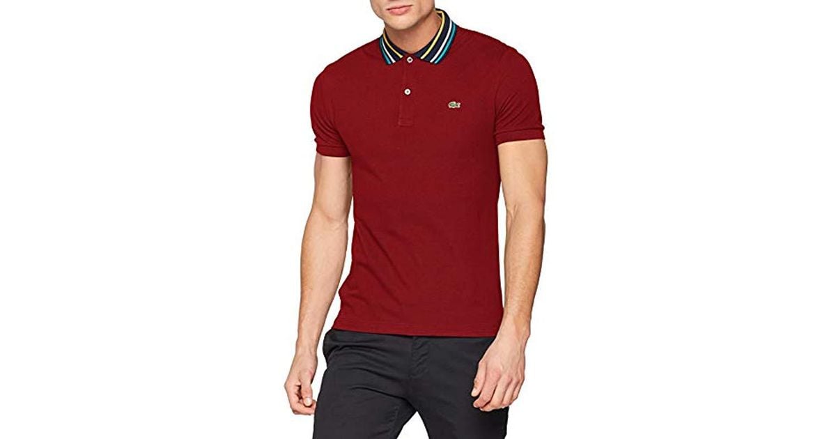 Lacoste hombre para rojo en color Polo vNPym8wOn0