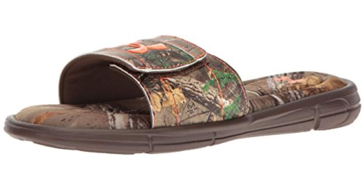 under armour ignite camo slides
