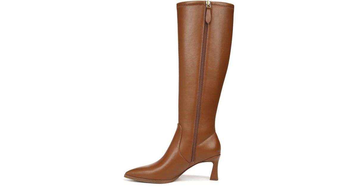 Franco Sarto Daytona Pointed Toe Tall Boot Knee High in Brown | Lyst