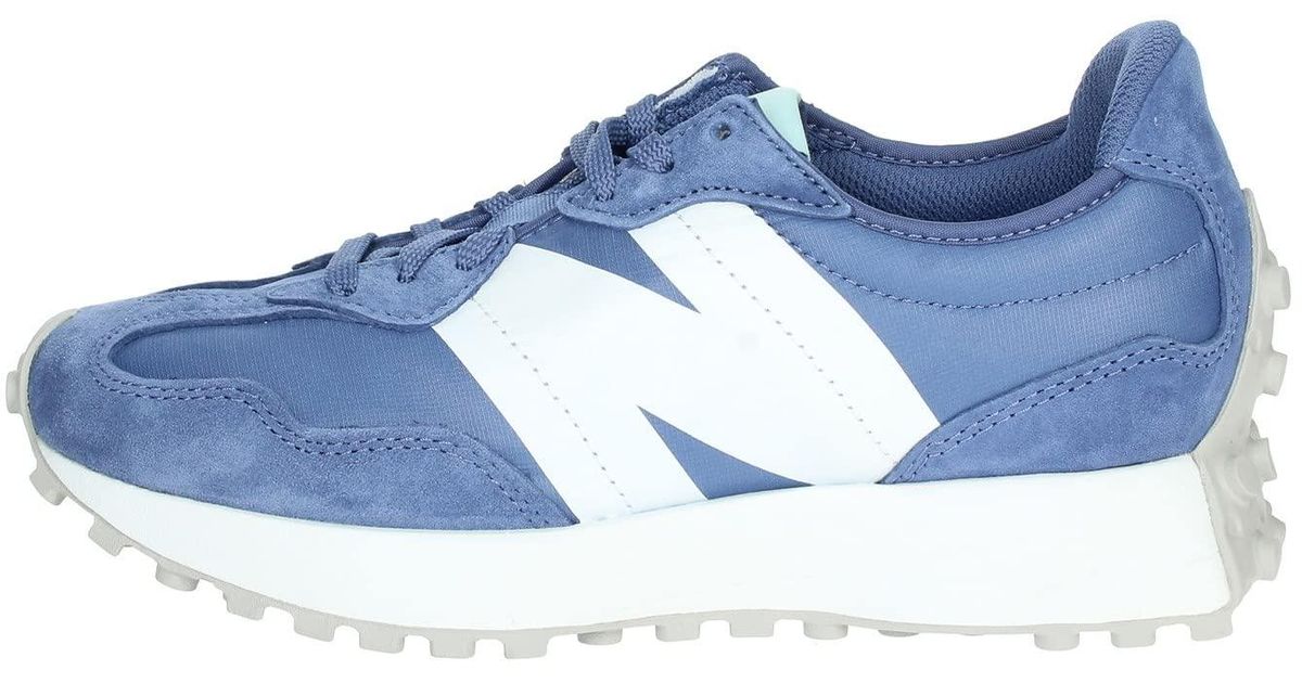 New Balance 327 Womens Fashion Trainers In Blue White 8 Uk Save 15