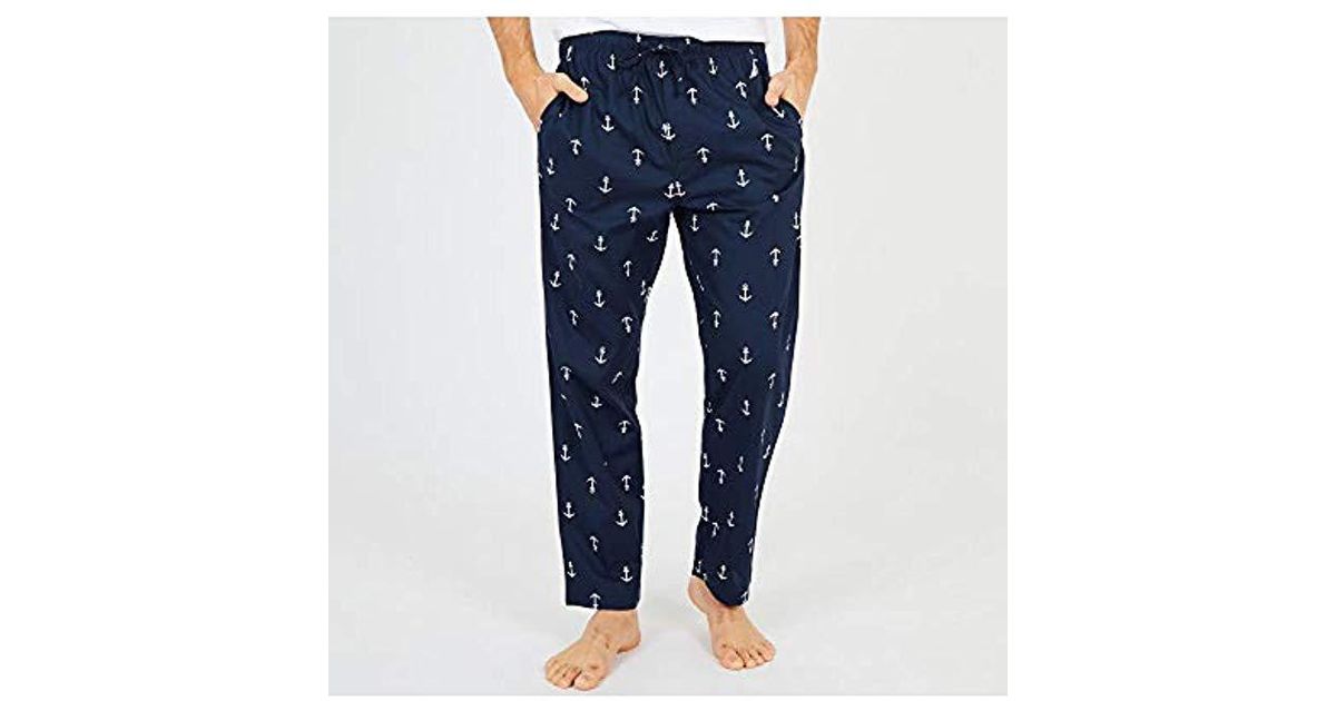 Details about   Stafford Mens Classic Fit Sleep Pant Nautical Red Seahorse Print 