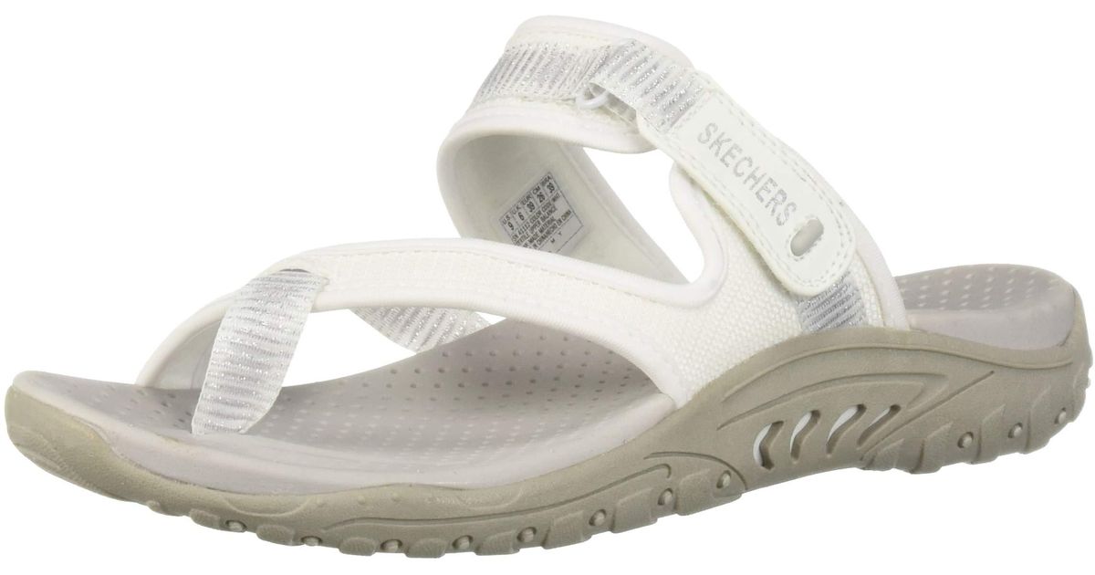 Skechers Reggae-Seize The Day-toe Thong Sandal Flip-flop in White - Save  52% | Lyst