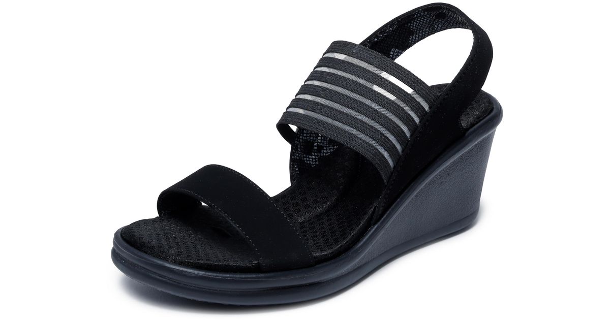 Skechers Cali Rumblers-sci-fi Wedge Sandal in Blue Lyst UK