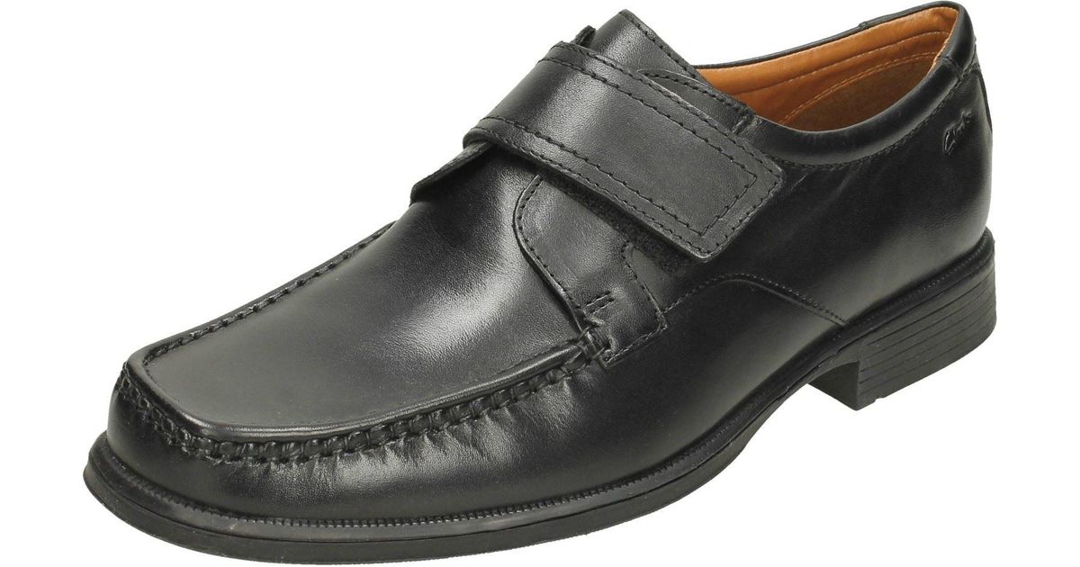 clarks mens shoes velcro fastening