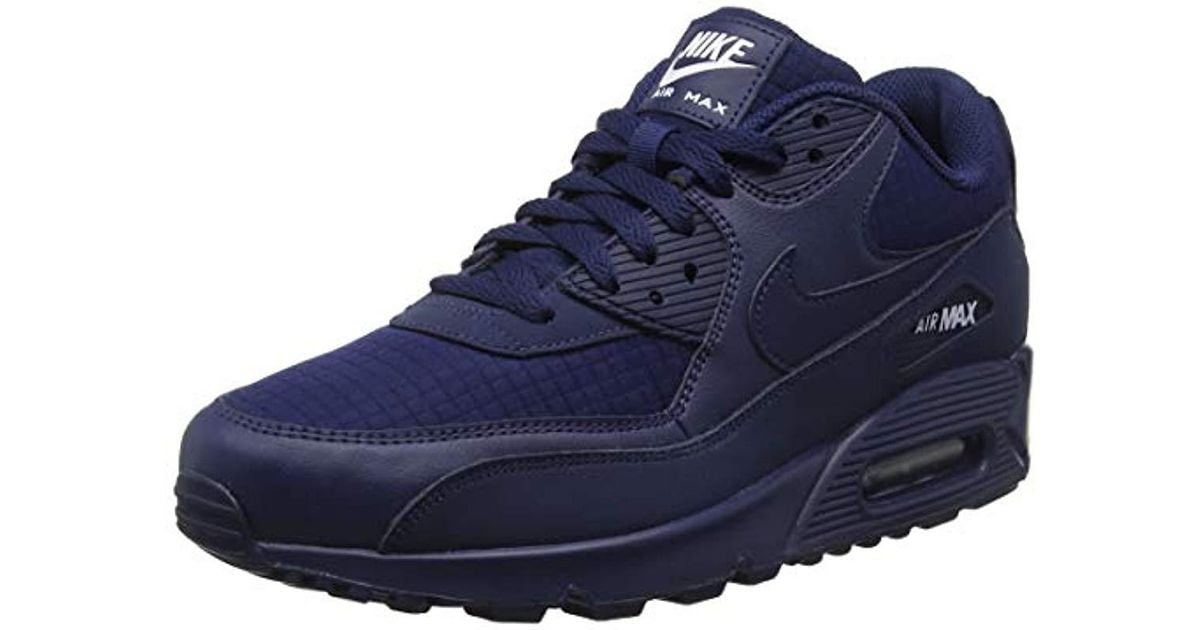 Nike Air Max 90 Essential Gymnastics Shoes, Blue (midnight Navy/white 404),  8.5 Uk for Men | Lyst UK
