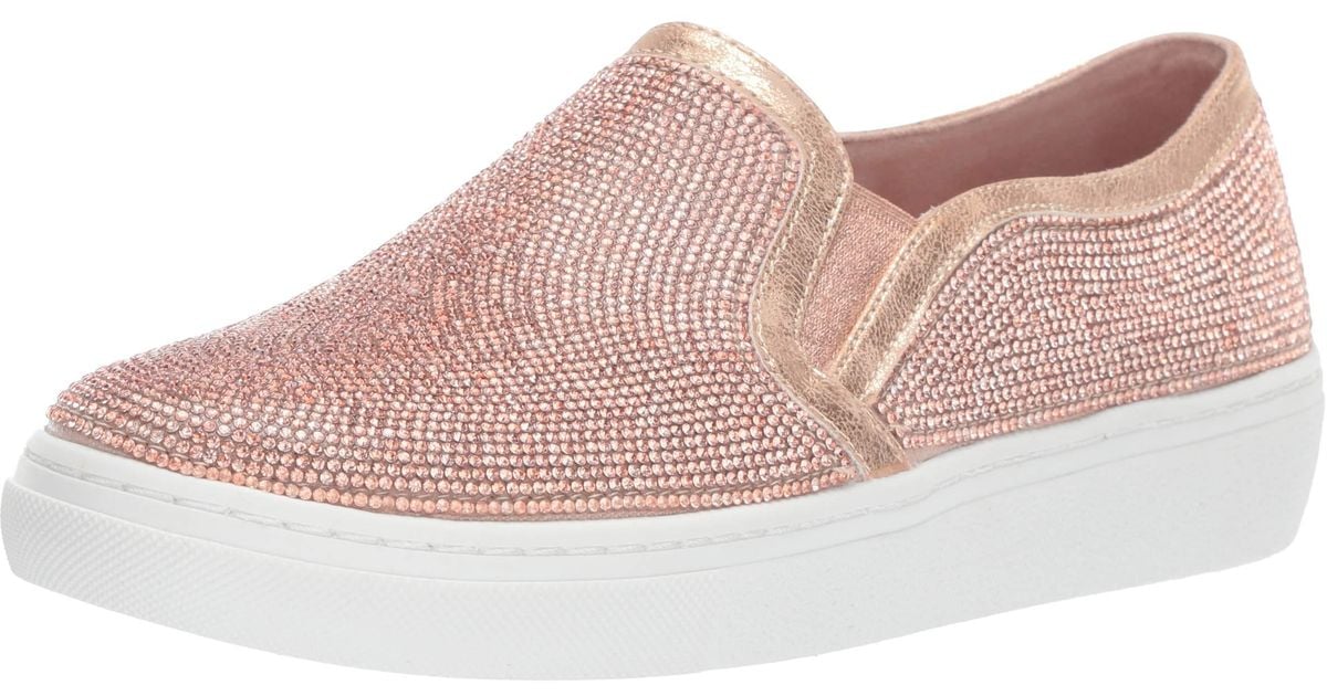 Skechers Goldie-flashow. Small Tonal Rhinestone Slip On Sneaker in Pink |  Lyst