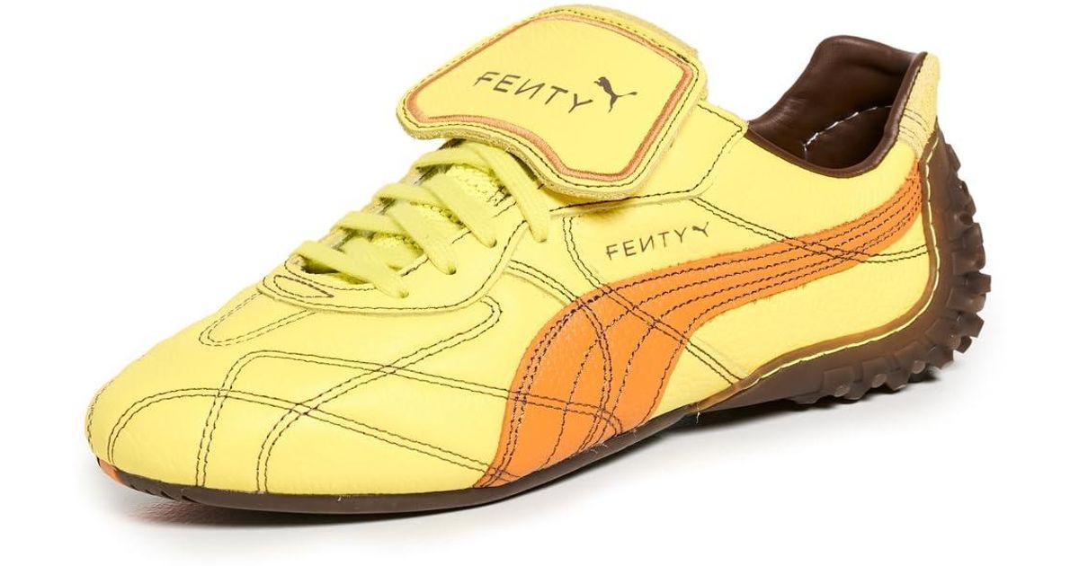 PUMA X Fenty Avanti Stitched Sneakers in Yellow Lyst UK