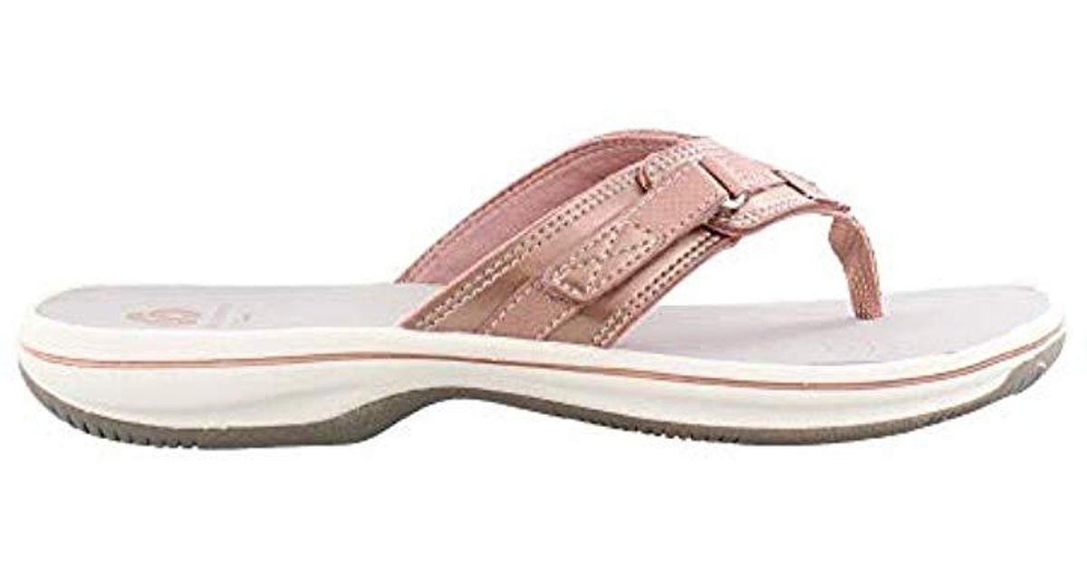 Clarks Synthetic Breeze Sea Flip-flop in Rose Gold (Pink) - Save 58% - Lyst