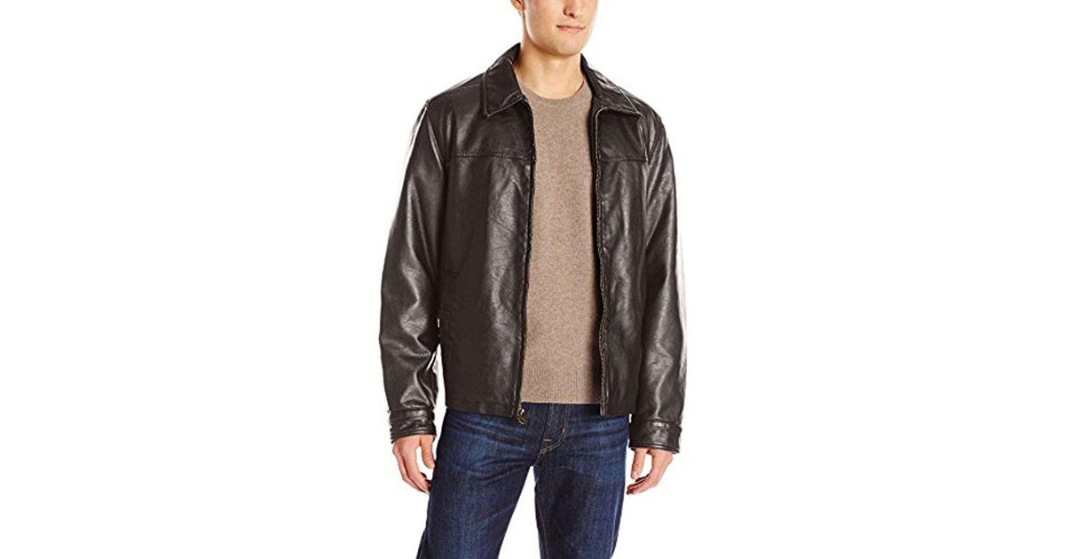 Dockers Leather Jacket Popular 2018 Dockers Jackets Coats Black Leather Er Jacket Poshmark