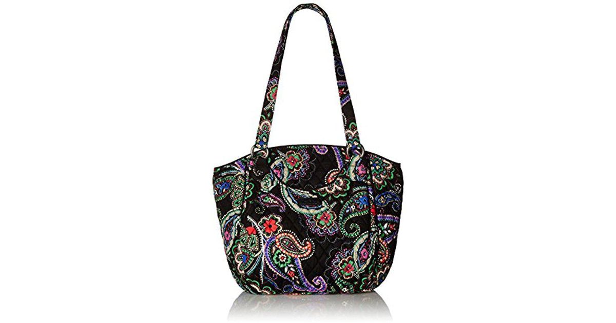 Vera Bradley Glenna Shoulder Bag, Signature Cotton in Black Lyst