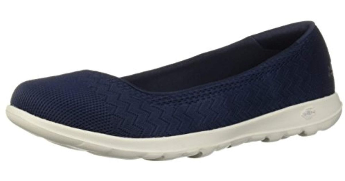 skechers ballet flats navy