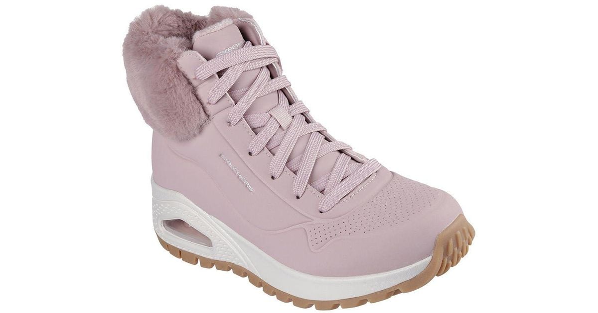 Skechers Uno Rugged Fall Air Ankle Boot in Purple | Lyst UK