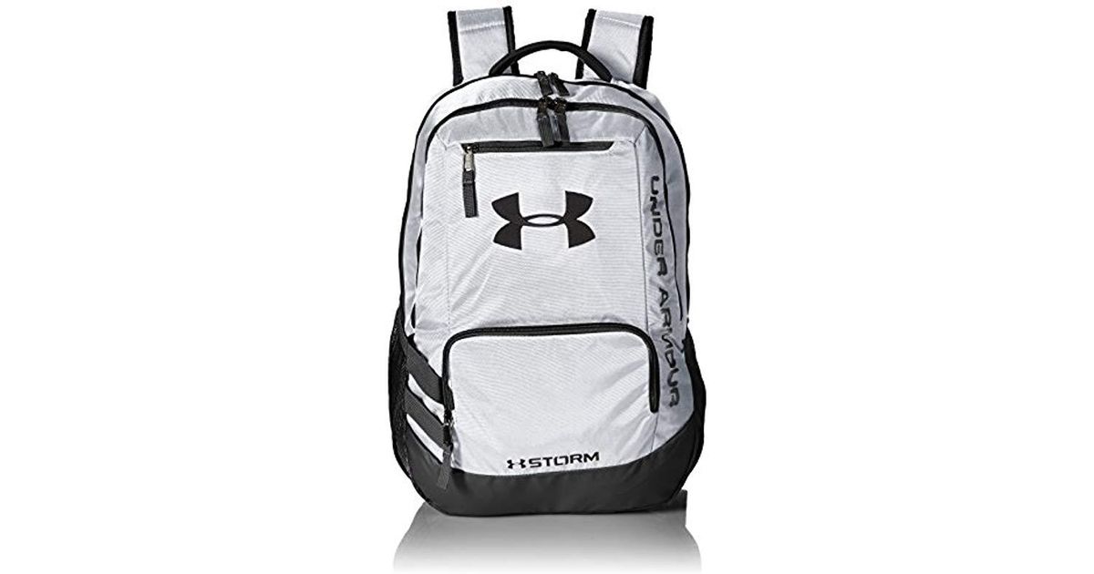 under armour unisex team hustle backpack black