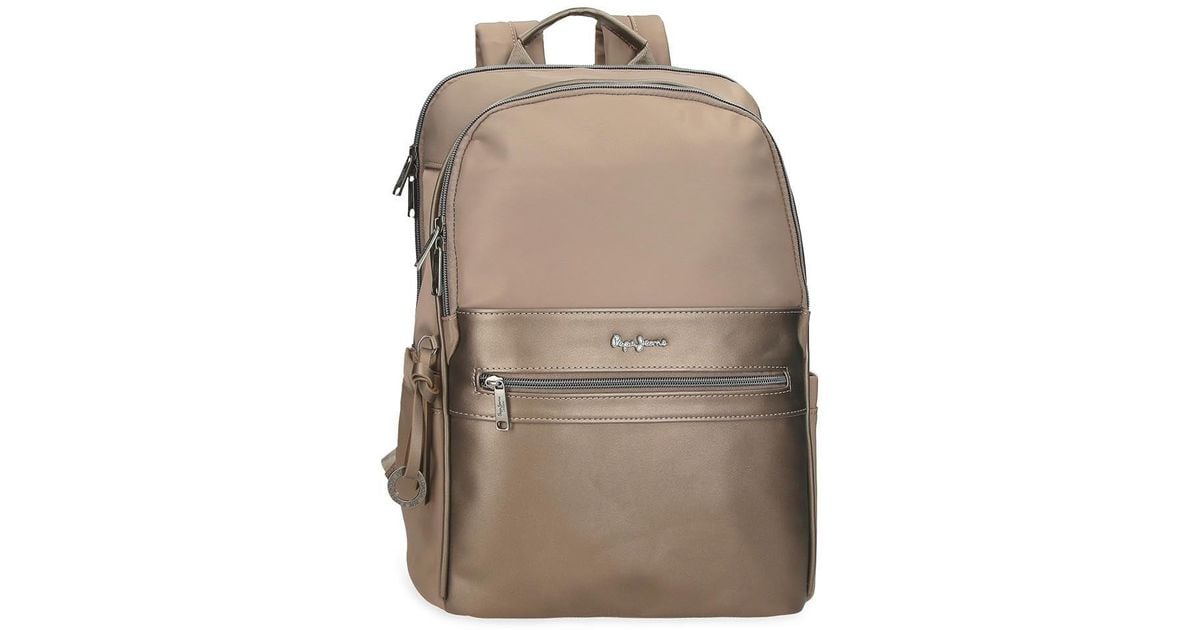 Ruby Maletin Portatil Mujer Pepe Jeans Ruby Mochila Para Portátil Portátil  15,6 Pulgadas Beige 29x40x11
