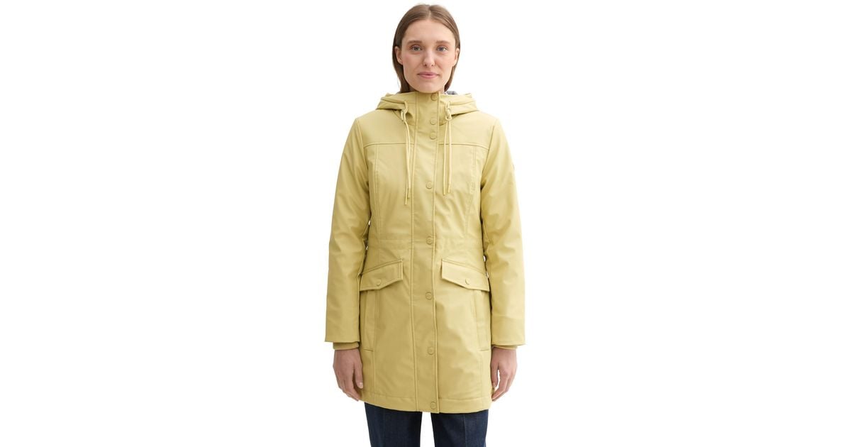 Kapuze Tom Tailor Damen Steppjacke Gelb Hood Tom Tailor