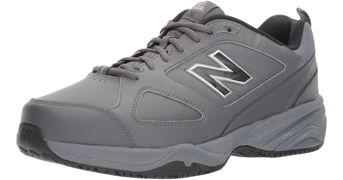 New Balance Leather Mens Slip Resistant 626 V2 Industrial Shoe in Grey