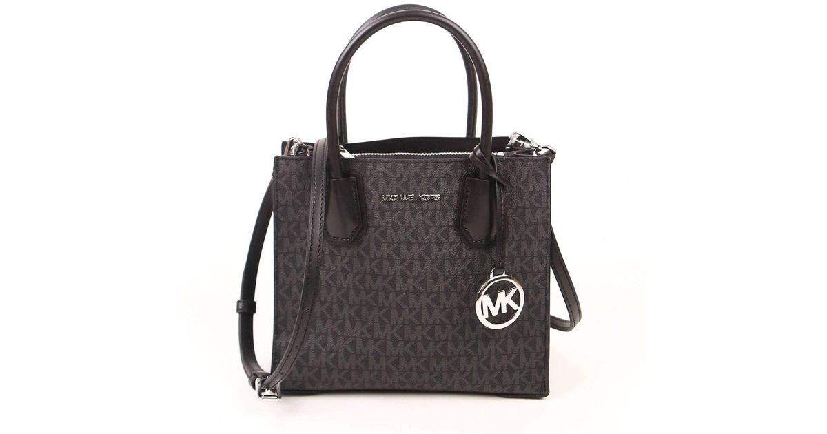 Michael Kors Mercer Medium Messenger Crossbody Satchel Bag Black