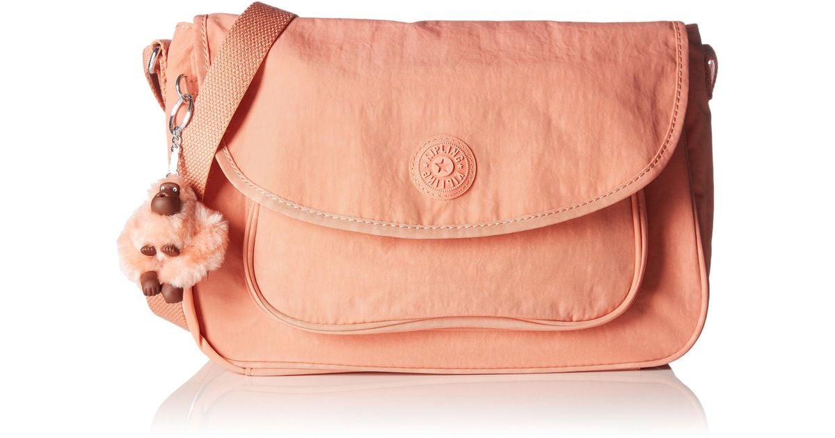 Kipling S Sunita Shoulder Bag Neon Peach in Black Lyst UK