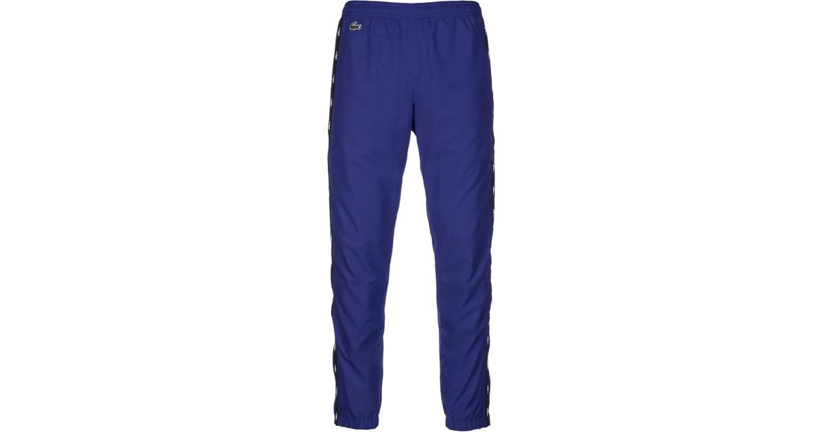 Pantalon de survêtement Sport Bleu avec Bandes Croco Lacoste pour homme en  coloris Bleu | Lyst