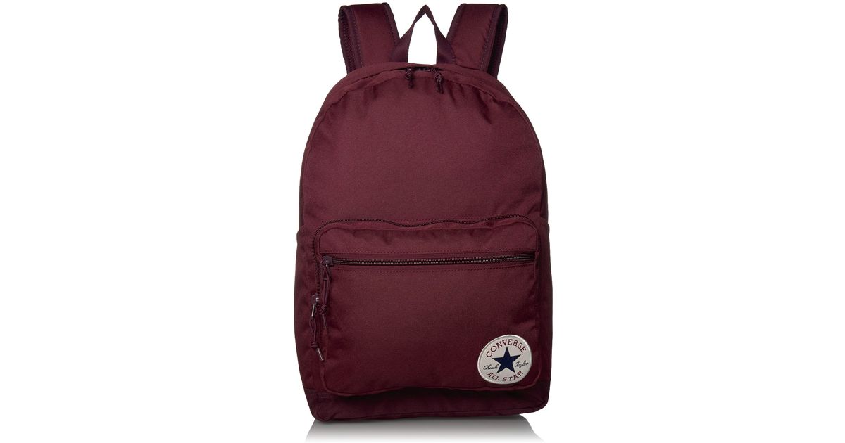 burgundy converse backpack