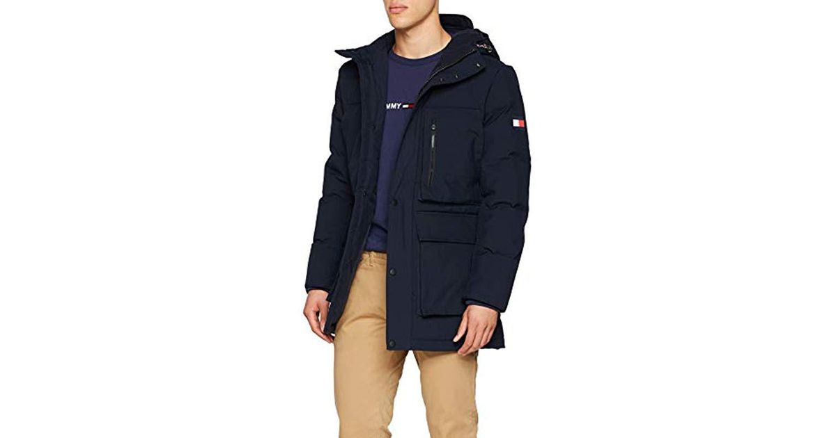 heavy canvas down parka tommy hilfiger