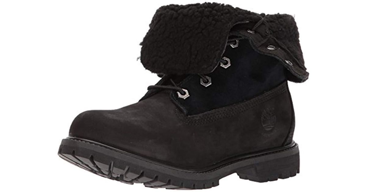 timberland teddy fleece boots black