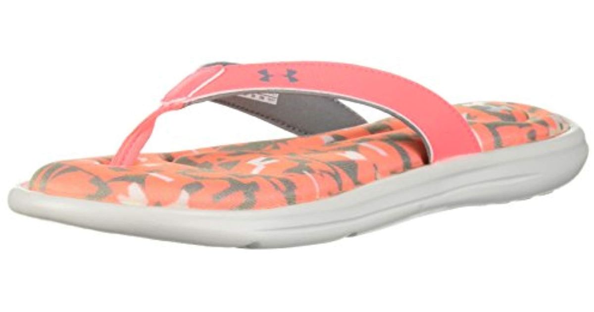 under armour camo flip flops