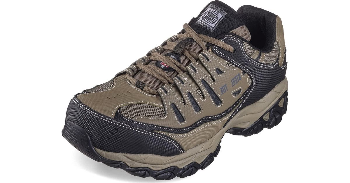 Skechers Cankton Steel Toe Construction Shoe in Black for Men | Lyst