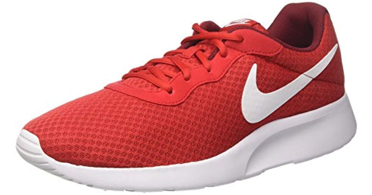 Nike Tanjun' Running Shoes in Red for Men | Lyst UK