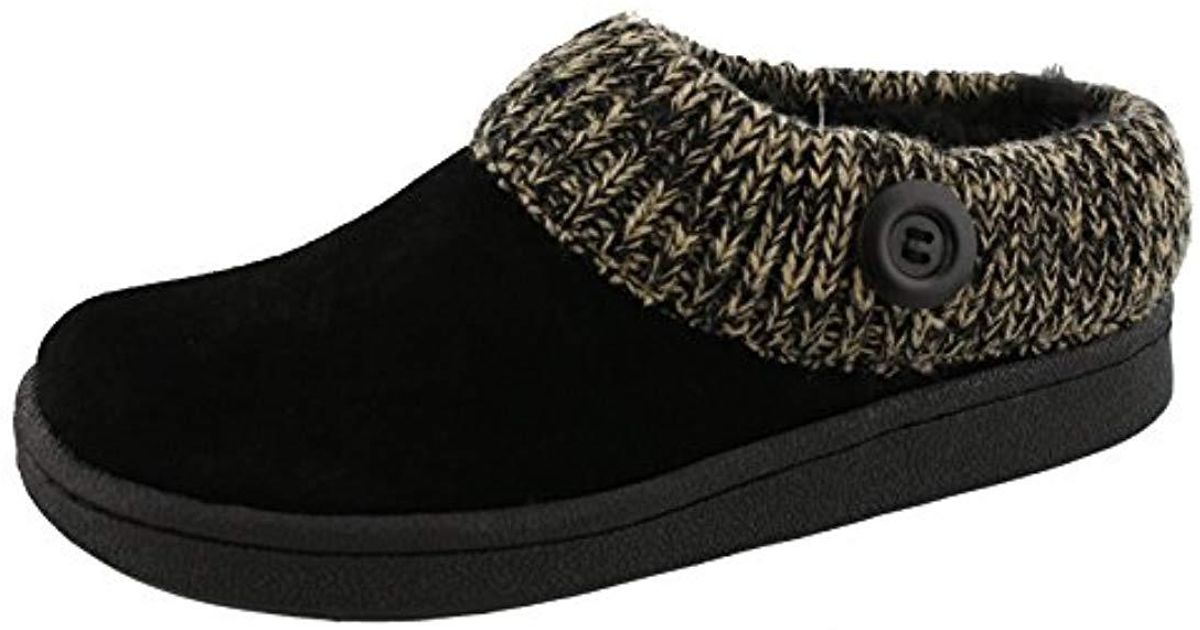 clarks knit collar clog slipper