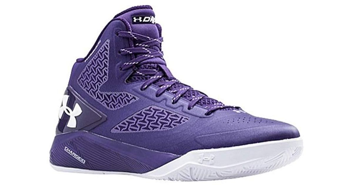 under armour basketball shoes purple