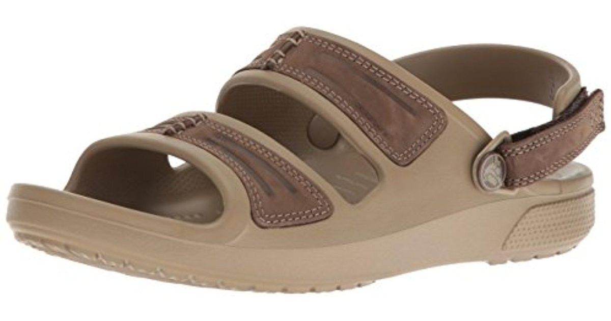 Crocs™ Yukon Mesa Sandal in Espresso/Khaki (Natural) for Men | Lyst