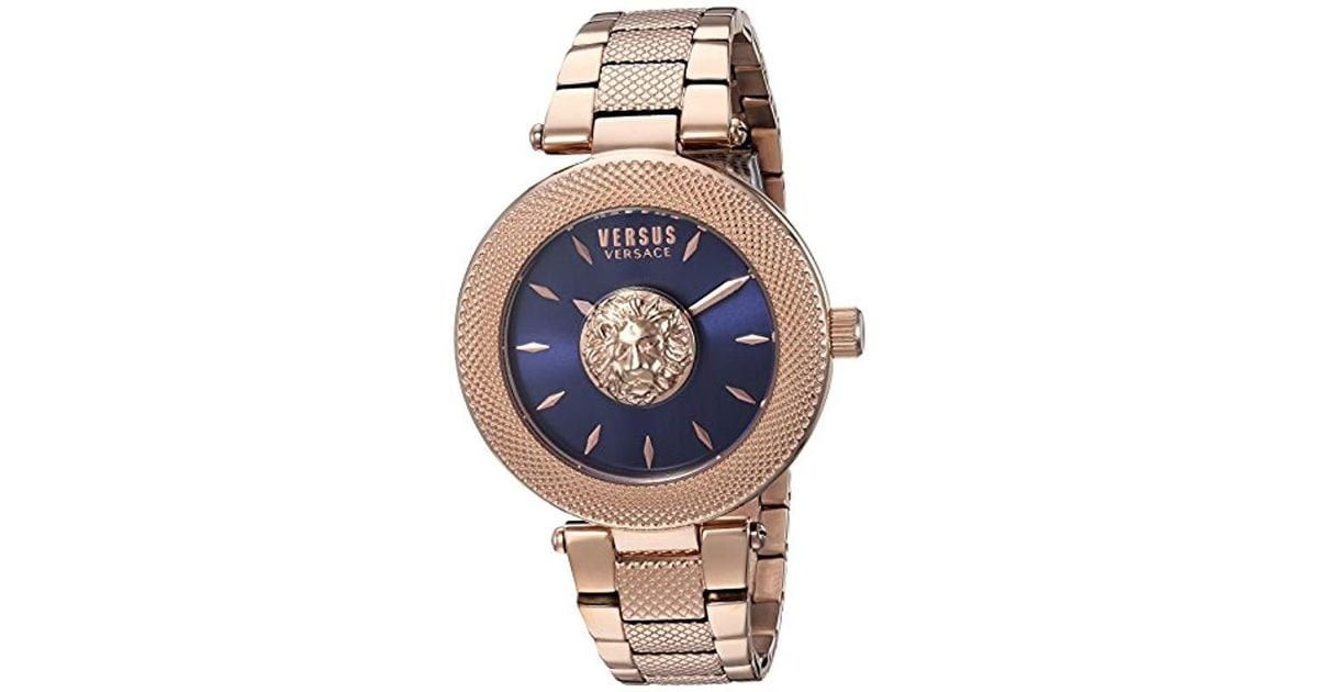 Gold-plated-stainless-steel Strap, Rose 
