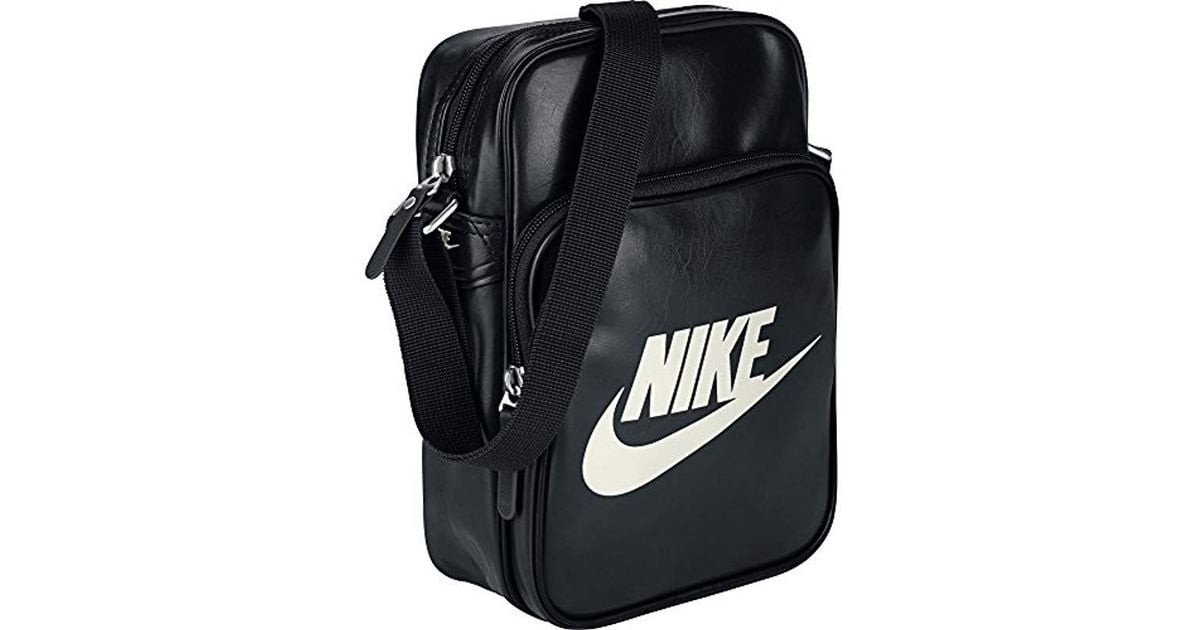 Nike Heritage Si Small Items Ii Shoulder Bag For Man, One Size in  Black/White (Black) - Lyst