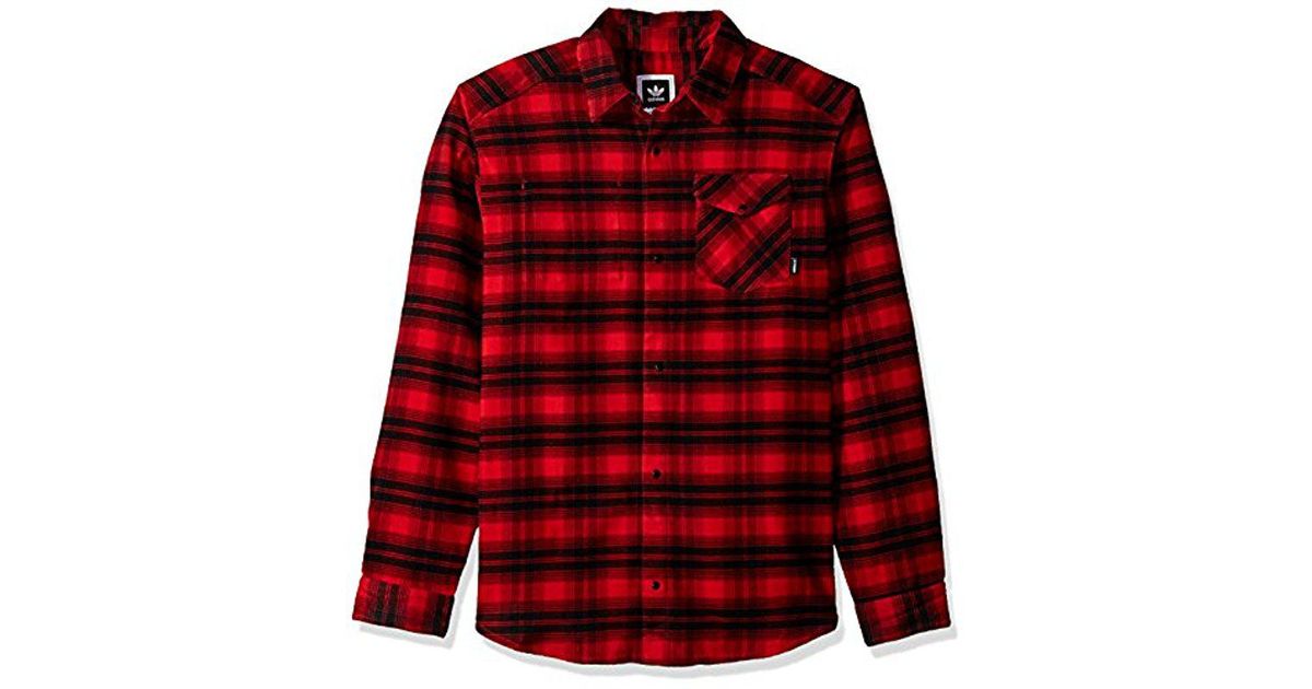 adidas flannel shirt