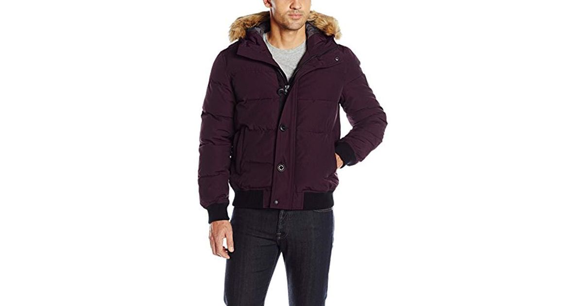 levi's men's shorty snorkel quilted hoody bomber