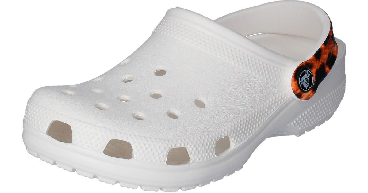 crocs with leopard strap