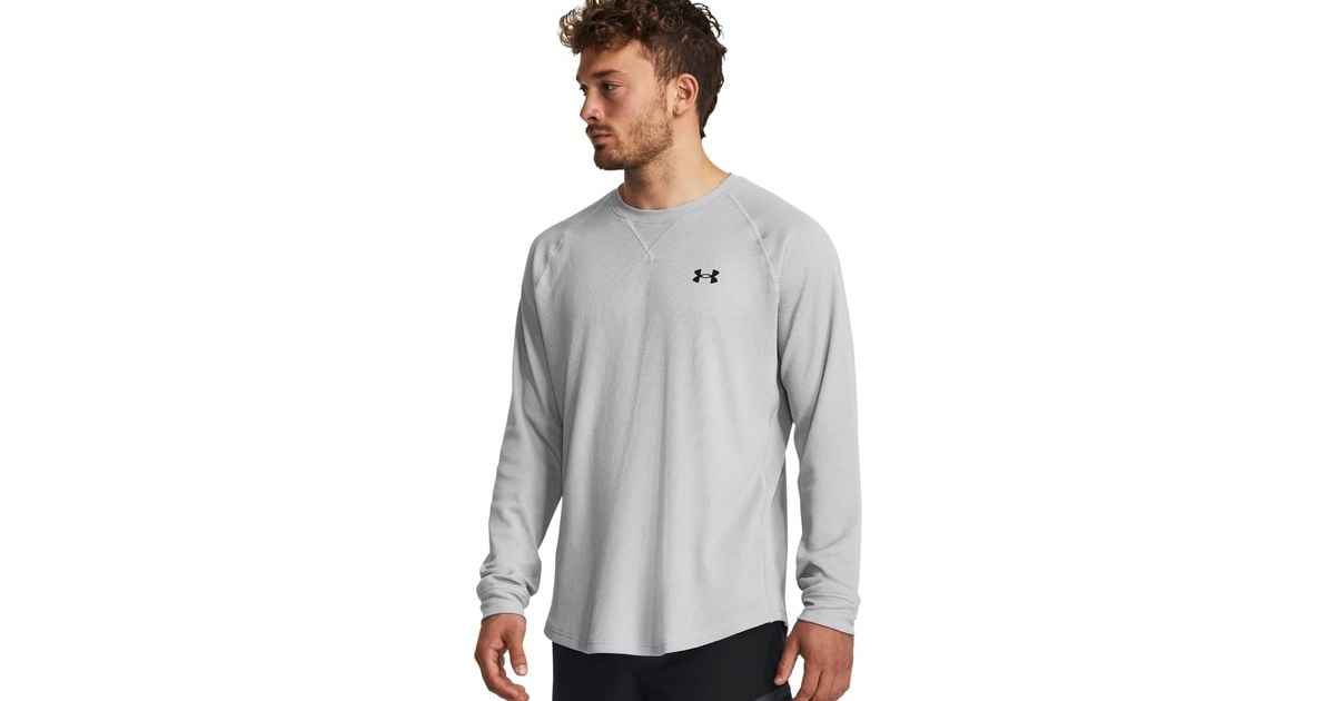 Waffle Crew Neck Under Armour Long Sleeve Amazon Under Armour Mens