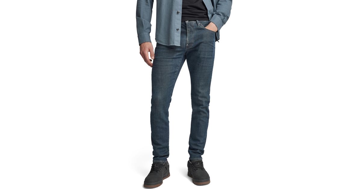 G-Star RAW Revend Skinny Fit Jeans in Blue for Men | Lyst