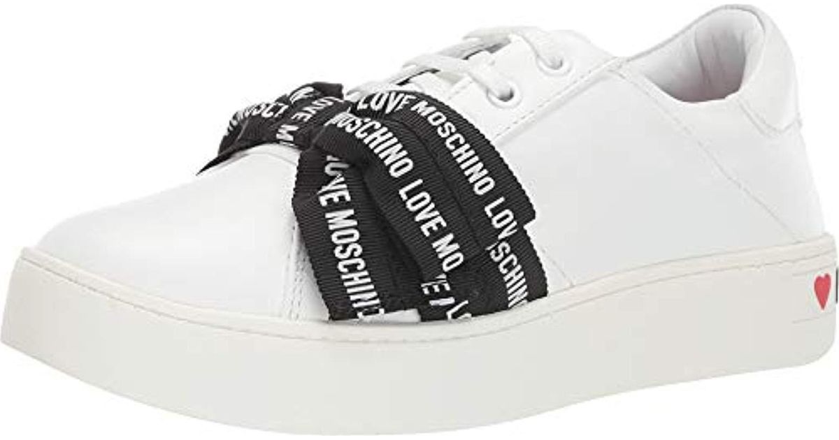 moschino bow trainers