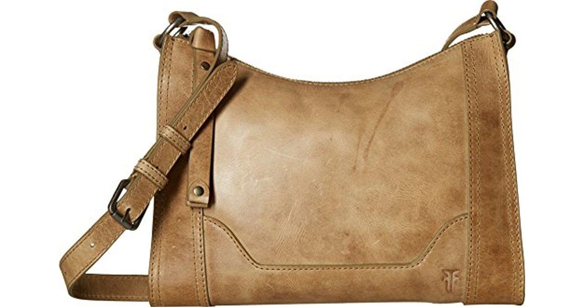 frye melissa zip leather crossbody