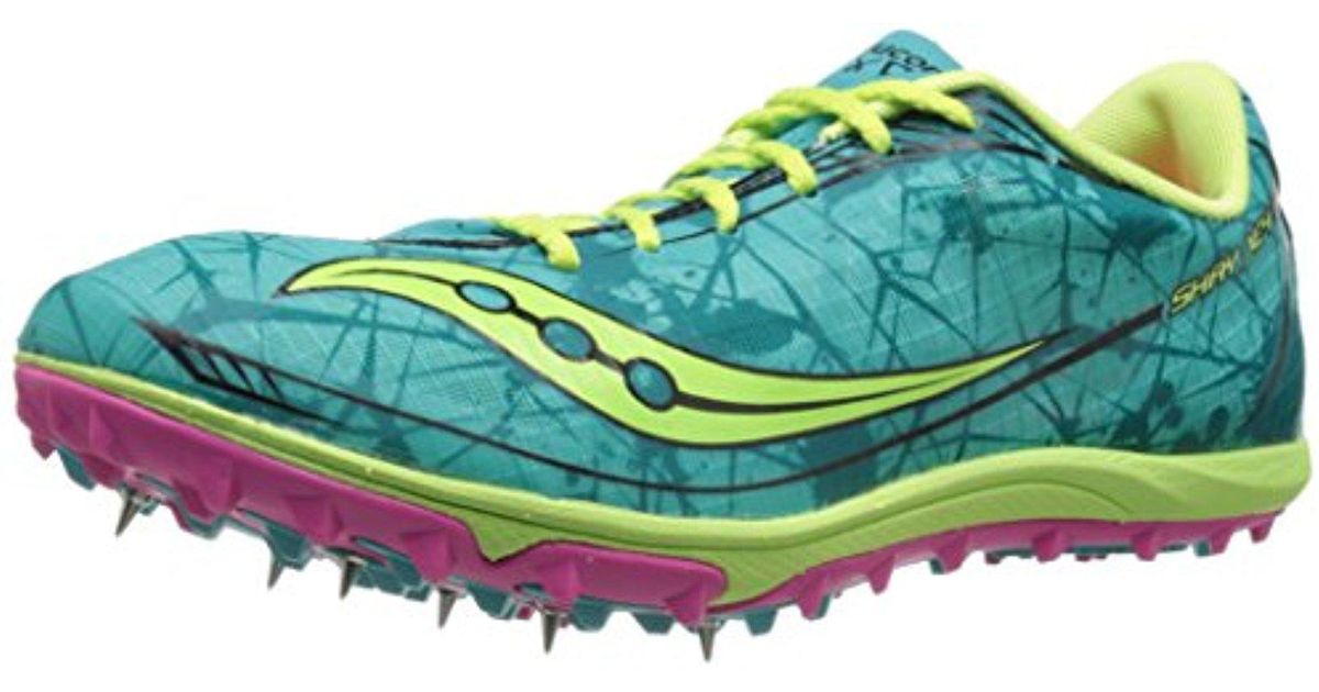 Saucony Shay Xc4 Spike Cross Country Spike Shoe in Green