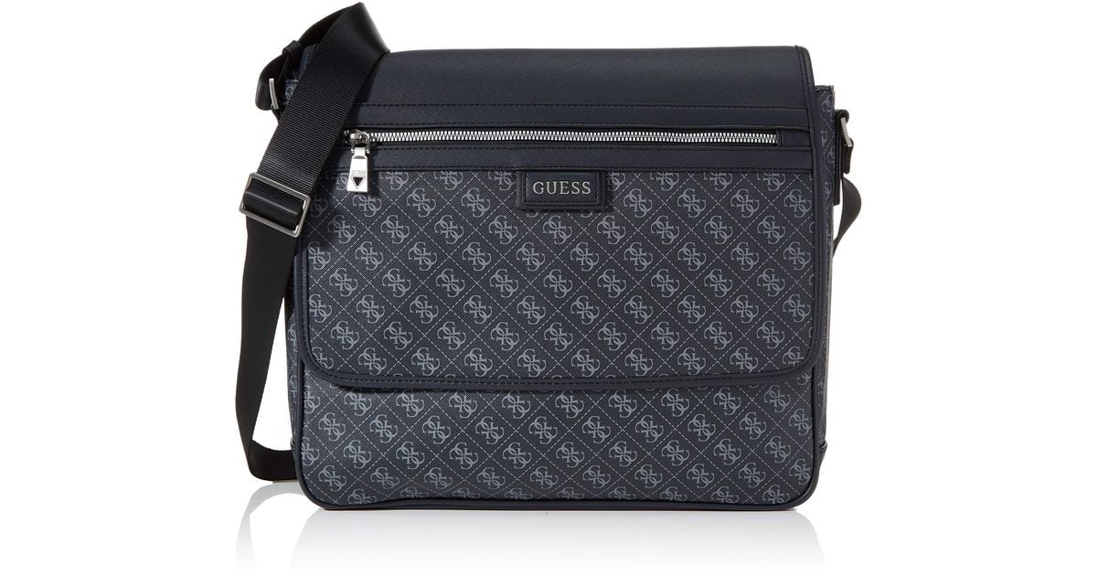 Weerkaatsing voorzien zich zorgen maken Guess Dan Logo Messenger Bags Briefcase in het Zwart voor heren | Lyst NL