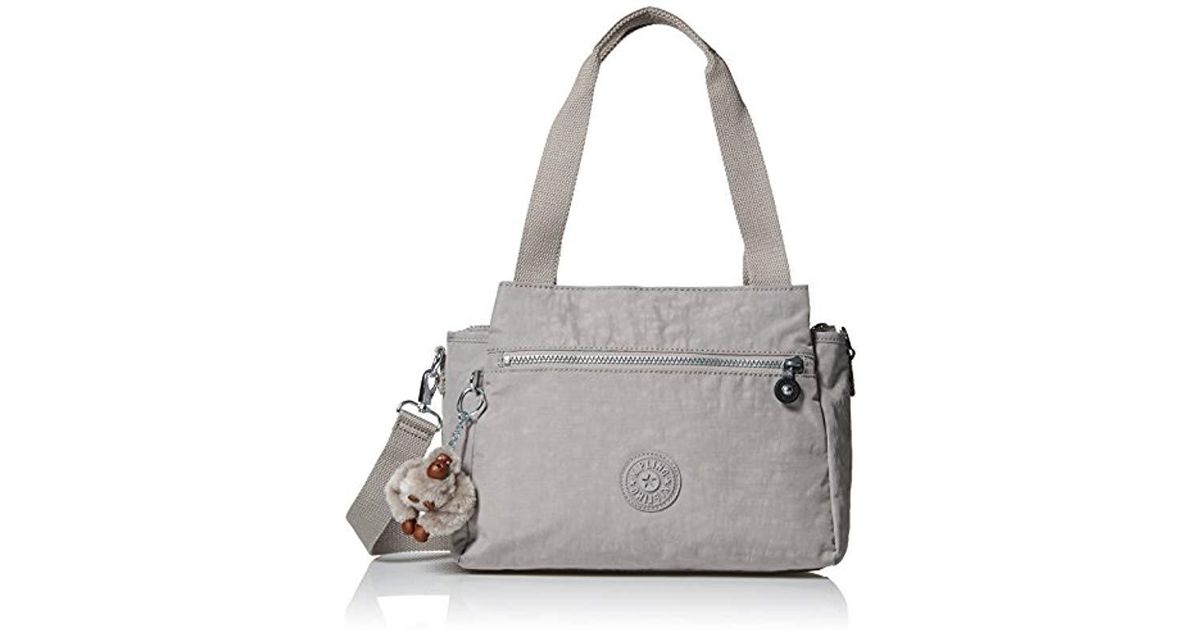 Kipling Womens Elysia Solid Convertible Crossbody Bag in Slate Grey
