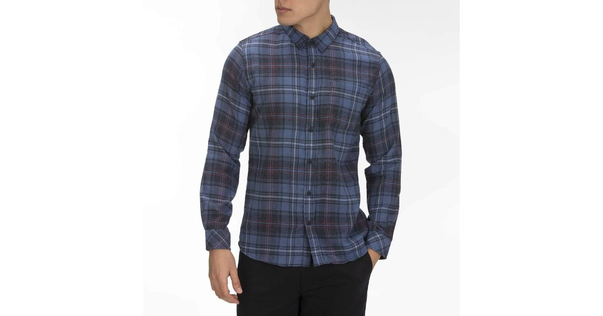 Hurley Mens Plaid Vedder Flannel Long Sleeve Button Up