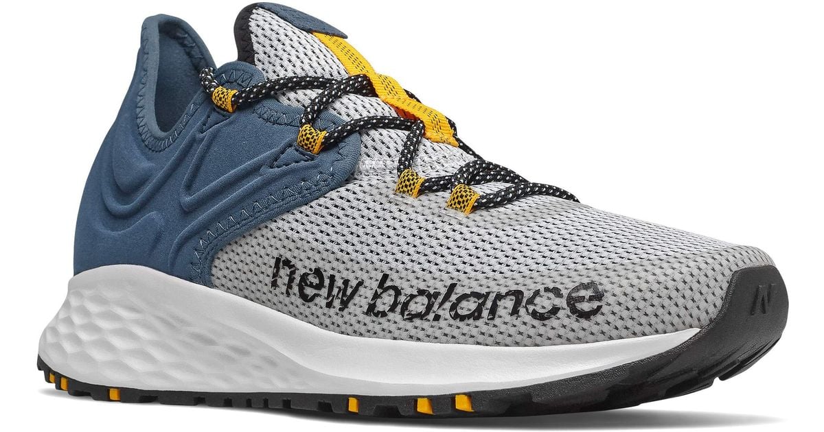 New Balance Fresh Foam Roav V1 Trail Running Shoe in White/Stone ... سلبيات اليوم الوطني