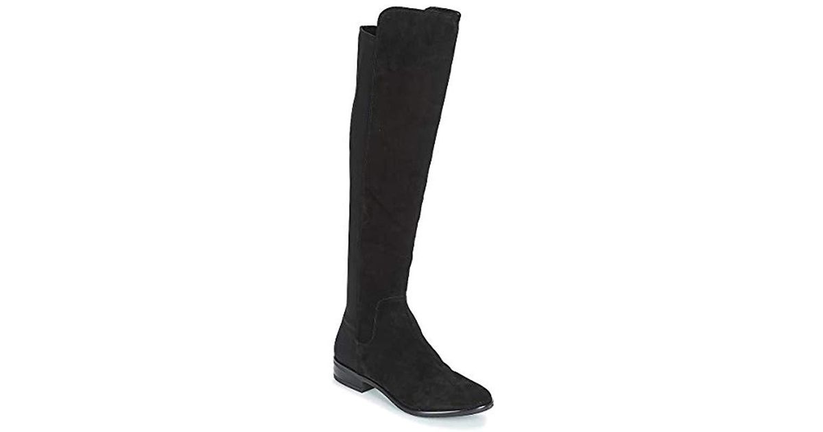 caddy belle black suede boots
