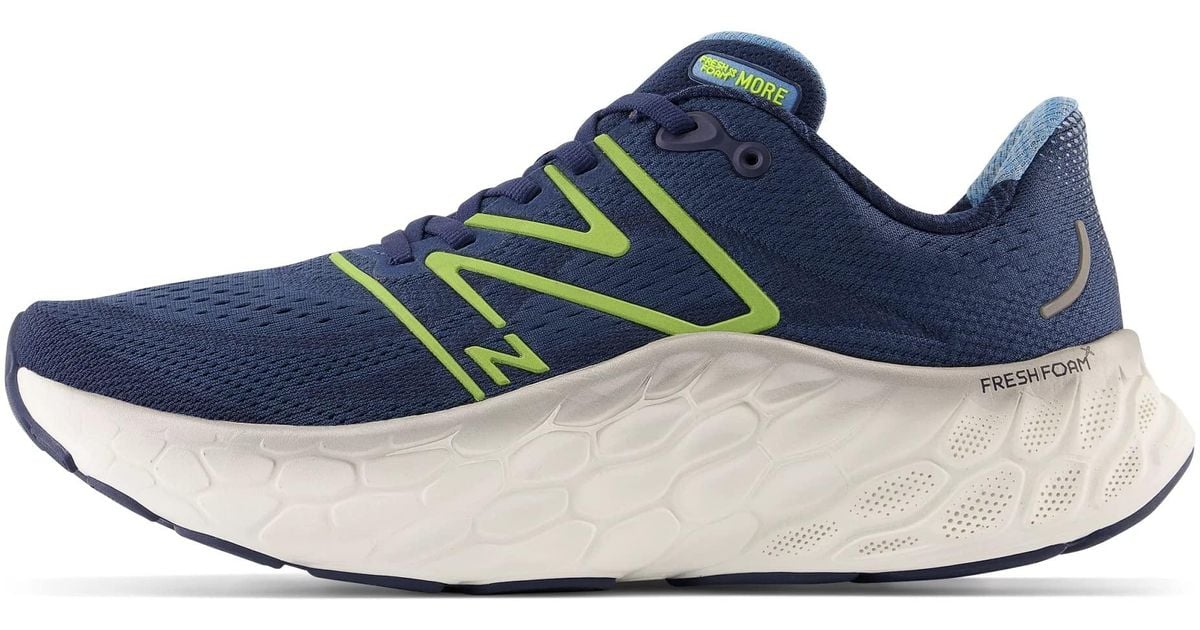 New Balance Fresh Foam X More V4 Running Shoe in Blue for Men Lyst UK